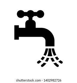 Faucet water vector icon - Vector