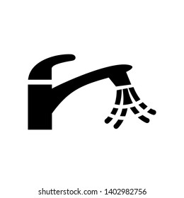Faucet water vector icon - Vector