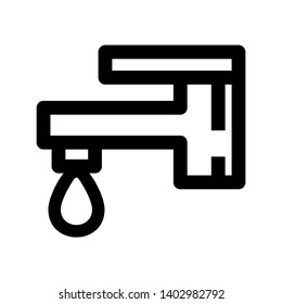 Faucet water vector icon - Vector