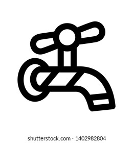 Faucet water vector icon - Vector