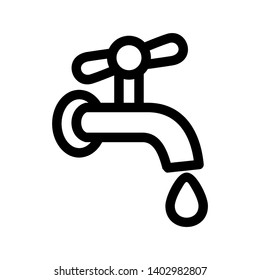 Faucet water vector icon - Vector