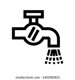 Faucet water vector icon - Vector