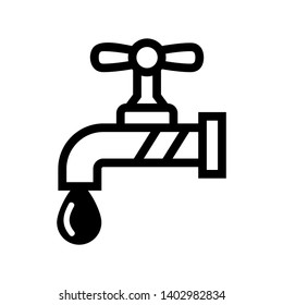 Faucet water vector icon - Vector