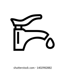 Faucet water vector icon - Vector