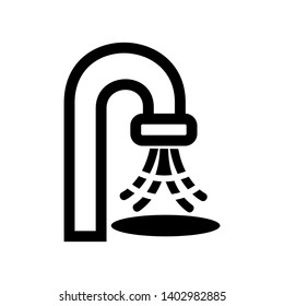 Faucet water vector icon - Vector