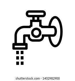 Faucet water vector icon - Vector