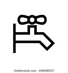 Faucet water vector icon - Vector