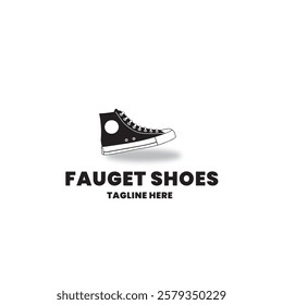 fauget shoes tagline is here shoes store logo.eps shoes store logo design vector illustration logo design. 