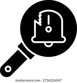 Fault Glyph Vector Icon Design