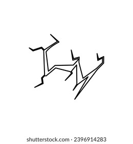 fault icon on a white background, vector illustration