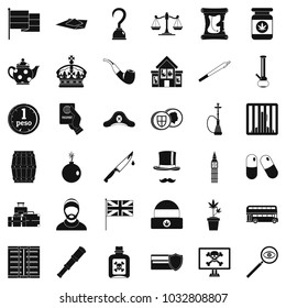 Fault icons set. Simple set of 36 fault vector icons for web isolated on white background