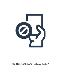 Fault on Pickleball Game Vector Icon Illustration