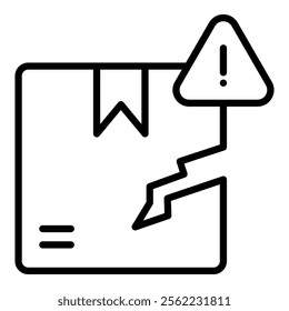 Faulty Product Icon Element For Design