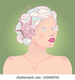 Faun lady with the lamb horns
