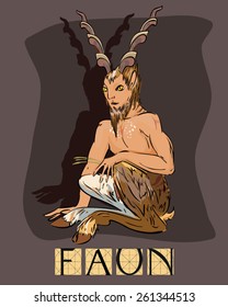 Faun with title