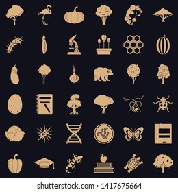 Fauna environment icons set. Simple set of 36 fauna environment vector icons for web for any design