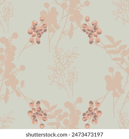 Fauna y Floral, patrón sin fisuras, fondo de estampado