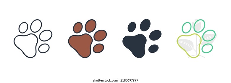 ilustración vectorial del logotipo del icono de fauna. plantilla de símbolo de impresión de página para colección de diseño gráfico y web