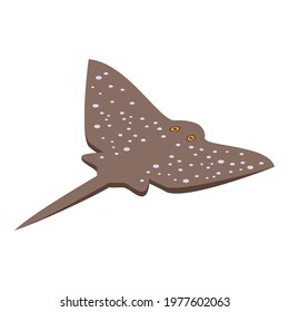 Fauna stingray icon. Isometric of Fauna stingray vector icon for web design isolated on white background