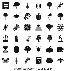 Faunistic icons set. Simple set of 36 faunistic vector icons for web isolated on white background