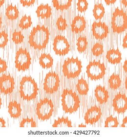 Faux animal spot pattern vector background tile