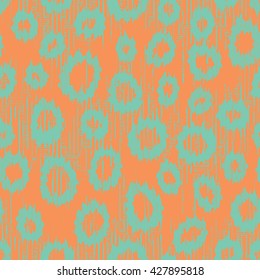 Faux animal spots pattern seamless vector background tile