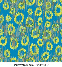 Faux animal spots pattern seamless vector background tile