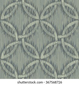 Faux dye overlapping circle weave pattern seamless vector background tile
