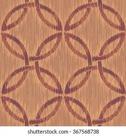 Faux dye overlapping circle weave pattern seamless vector background tile
