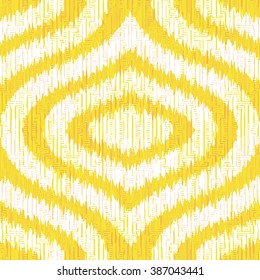 Faux ethnic fabric pattern seamless vector background tile