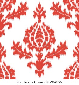 Faux fabric Italian damask ornament pattern seamless background tile