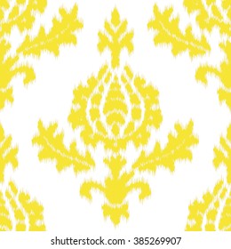 Faux fabric Italian damask ornament pattern seamless background tile