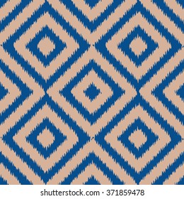 Faux native textile pattern seamless vector background tile