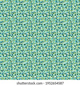 Faux gemalte Ledertextur, Vektorgrafik nahtlos Muster Hintergrund. Hintergrund mit gemischten aqua-blauen transparenten Schichten zufälliger abstrakter organischer Formen. Malerischer Kunststil strukturiert auf dem gesamten Druck.