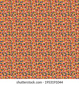 Faux gemalte Ledertextur, Vektorgrafik nahtlos Muster Hintergrund. Hintergrund mit blendblauen, transparenten Schichten zufälliger abstrakter organischer Formen. Malerischer Kunststil strukturiert auf dem gesamten Druck.