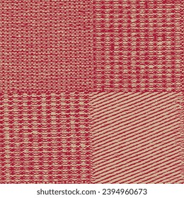 Faux pattern, inclusivity, gender-neutral home styling red background. Vector illustration a different perspective. Floral visuals that make an impact.
