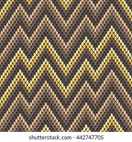 Faux tribal chevron fabric pattern seamless background tile