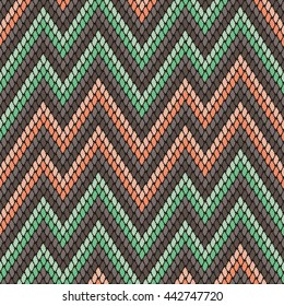 Faux tribal chevron fabric pattern seamless background tile
