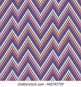 Faux tribal chevron fabric pattern seamless background tile