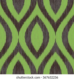 Faux tribal dye weave pattern seamless vector background tile
