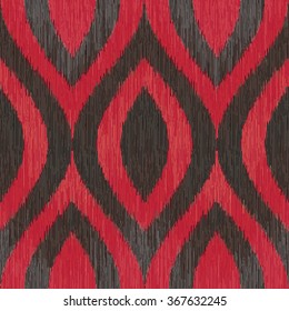 Faux tribal dye weave pattern seamless vector background tile

