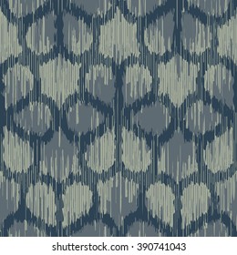 Faux tribal fabric flower pattern seamless vector background tile

