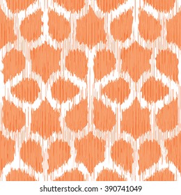 Faux tribal fabric flower pattern seamless vector background tile
