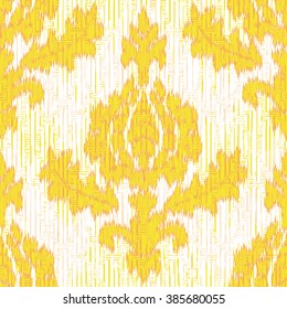 Faux tribal fabric pattern seamless background tile