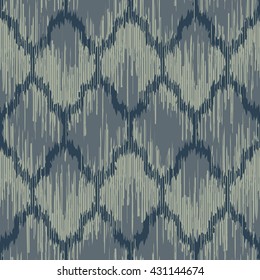 Faux tribal net pattern seamless vector background tile