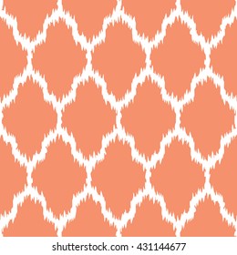 Faux tribal net pattern seamless vector background tile