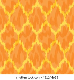 Faux tribal net pattern seamless vector background tile