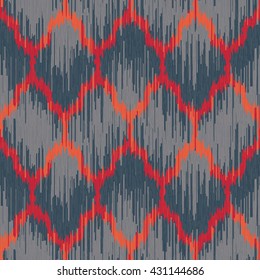 Faux tribal net pattern seamless vector background tile