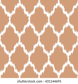 Faux tribal net pattern seamless vector background tile