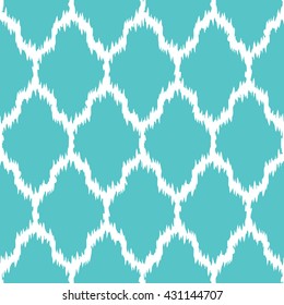 Faux tribal net pattern seamless vector background tile